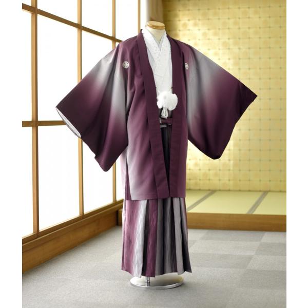 【商品番号：mmo-1020】【男性用 紋付・羽織袴】※対応身長:175cm〜185cm位　洋服サイズ:M・L・LL対応ウエスト：100cm未満(100cm以上の方やサイズがご不安な方はご注文前にお問合せください。)------------...