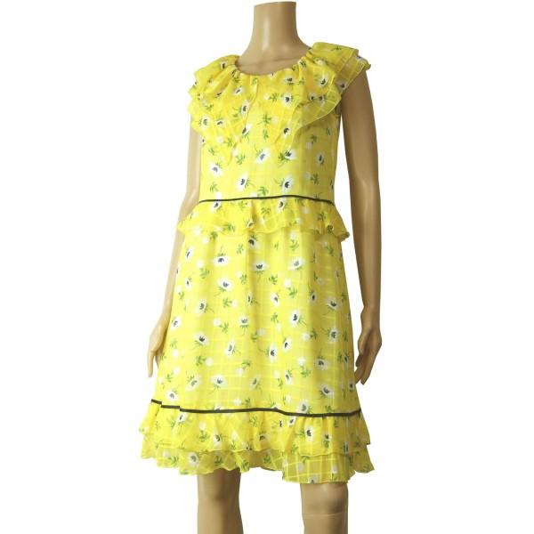 TO BE CHIC 新品同様/トゥービーシック 華やかなシフォンワンピース 