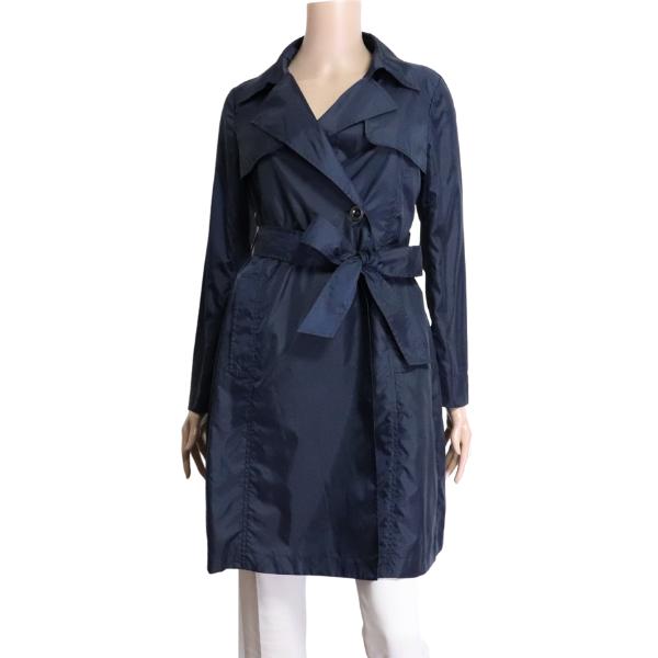 新品同様/シップス SHIPS トレンチコート 9号 M 38号 相当 紺 ネイビー  