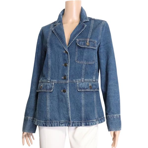 LAURA ASHLEY 美品/ローラアシュレイ デニムジャケット 大きい