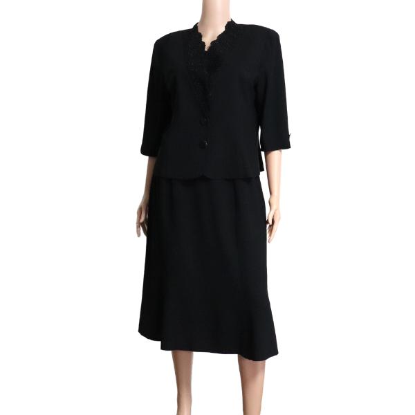 【美品 大きいサイズ】SOIR PERLE 東京ソワール ブラックフォーマル SOIR PERLE／ソワール ペルル】レディース ブラックフォーマル（喪服