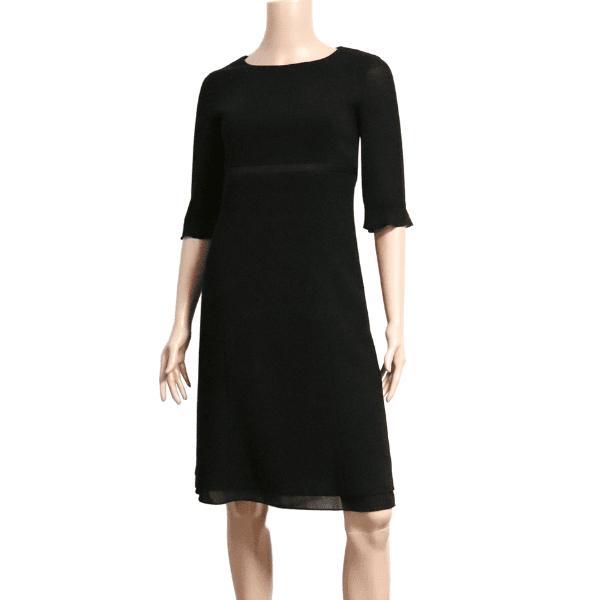 美品/SOIR PERLE 東京ソワール ブラックフォーマルワンピーススーツ  