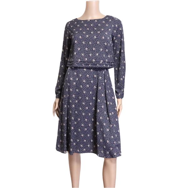 ローラアシュレイ ロングワンピース トップス 長袖 花柄 日本製 未使用  