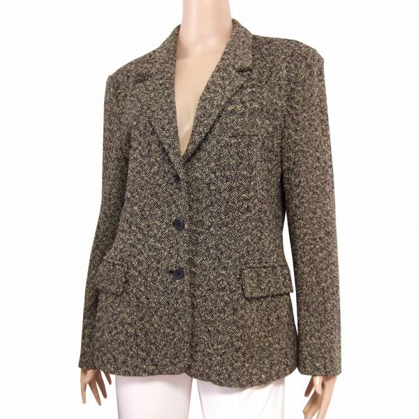 Max Mara マックスマーラ Mixツイードジャケット 表記IJ44号(11号 