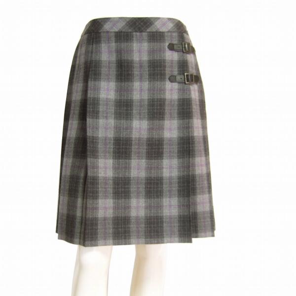 極美品/スコッチハウス THE SCOTCH HOUSE チェック柄プリーツスカート  