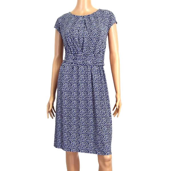 新品同様/23区 ワンピース 小さいサイズ 表記36号 7号 S相当 紺系  