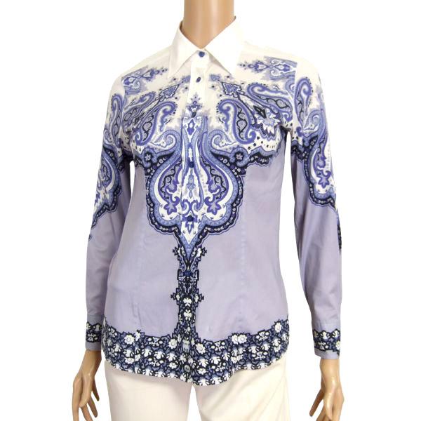美品/エトロ ETRO ブラウス シャツ イタリア製 小さいサイズ 表記 I40 