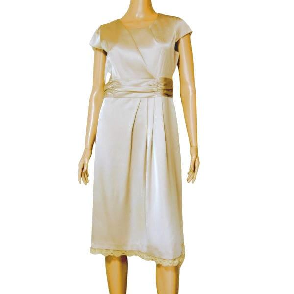 極美品】Mariko Kohga シャンパンピンク パーティードレス