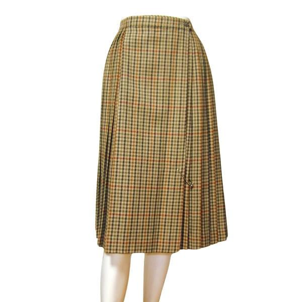 【美品】バーバリー ラップ スカート 春夏 プリーツ 150 BURBERRY（バーバリー） 美品/バーバリー ラップスカート プリーツ