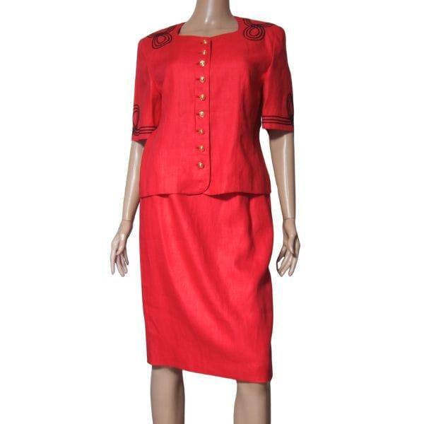 Louis Feraud（ルイ フェロー） 美品/ルイフェロー スカートスーツ 
