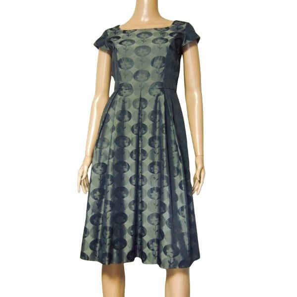 美品 M'S GRACY エムズグレイシー ワンピース ドレス 柄 40 L M'S GRACY（エムズグレイシー） 極美品/エムズグレイシー ワンピース