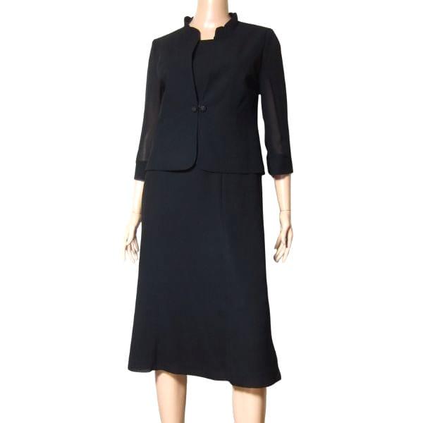 【極美品】アクアスキュータム　フォーマル　セットアップ　ワンピース　黒　ブラック Aquascutum（アクアスキュータム） 美品/アクアスキュータム ブラック