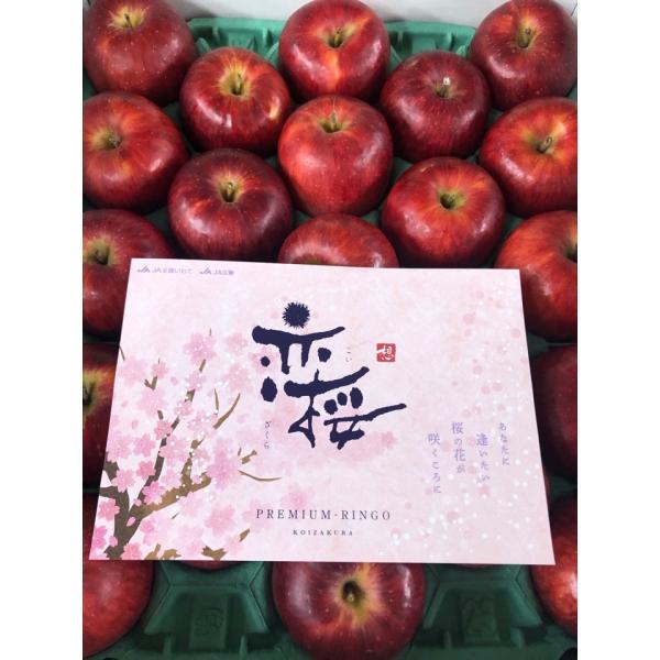 希少!!熟の極み!!岩手県産　江刺の恋桜　1箱5kg 恋桜りんご 岩手県産ブランドりんご シナノゴールド×つがる 平均糖度15度
