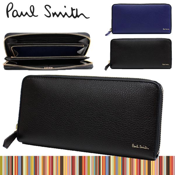 ポールスミス Paul Smith メンズ 長財布 ストライプタブ ラウンド