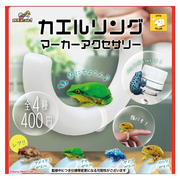完売【カエルver.】イエアメガエルgoldリング・L判カードset 4月予約】 カエルリング マーカーアクセサリー 全4種セット : F&S