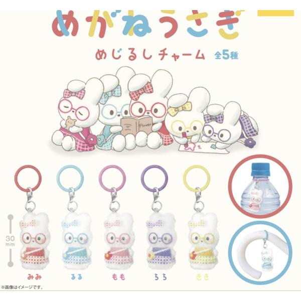 めがねうさぎ めじるしチャーム 全5種セット 【2026年4月予約