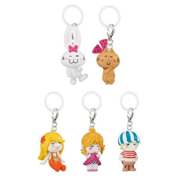 水森亜土 めじるしアクセサリー 全5種セット BANDAI コンプリート
