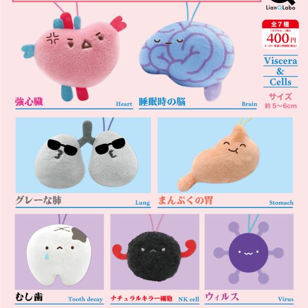 ないぞうくんとさいぼうちゃん。 マスコット6 全7種セット 【2026年5月