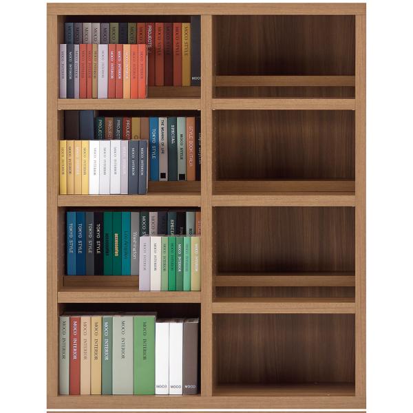 コミックシェルフ フナモコ ハイタイプ 幅90 高さ114 奥行30 前後分割