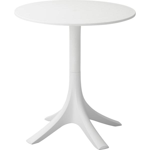 カフェテーブル おしゃれ プラスティック 丸型 高さ73cm 幅70cm