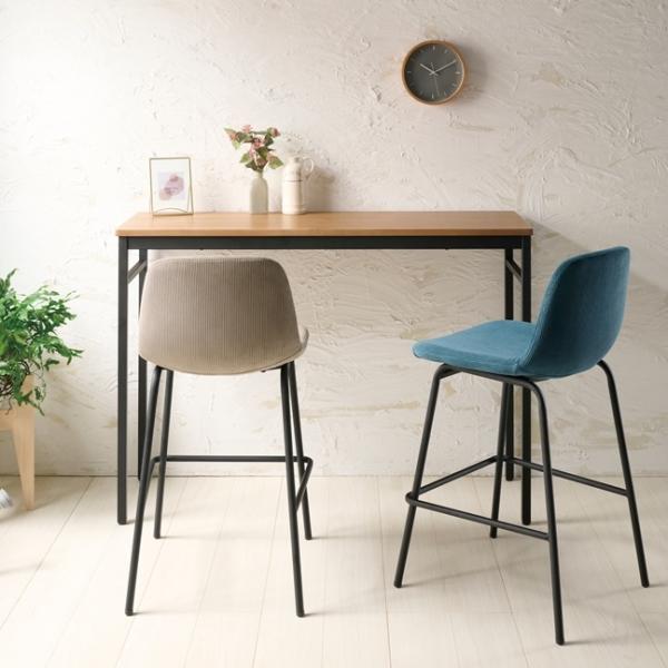 無駄のないシャープなスチールフレームに天然木の表情豊かな木目とコーデュロイ生地それぞれの素材の質感を活かし、 シンプルで落ち着いた印象に仕上げました。無骨な素材を使ったインダストリアルデザインと暖かみのある素材が調和したダイニングシリーズで...