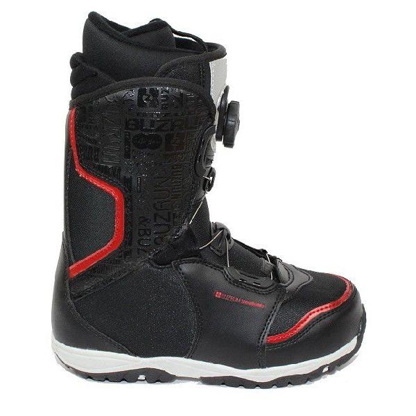 美品【数回使用】BUZRUN BOA スノーボードブーツ24.5cm ≪BUZRUNバズラン≫スノーボードブーツ「13BZ-Liner Boaボア」ブラック