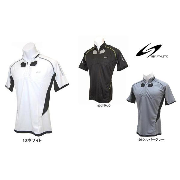 【郵便受け投函で送料無料】≪在庫一掃処分≫ SSK ATHLETIC ランニングウエアー「ナイトランナー セミハイネック半袖シャツ」NTR240T