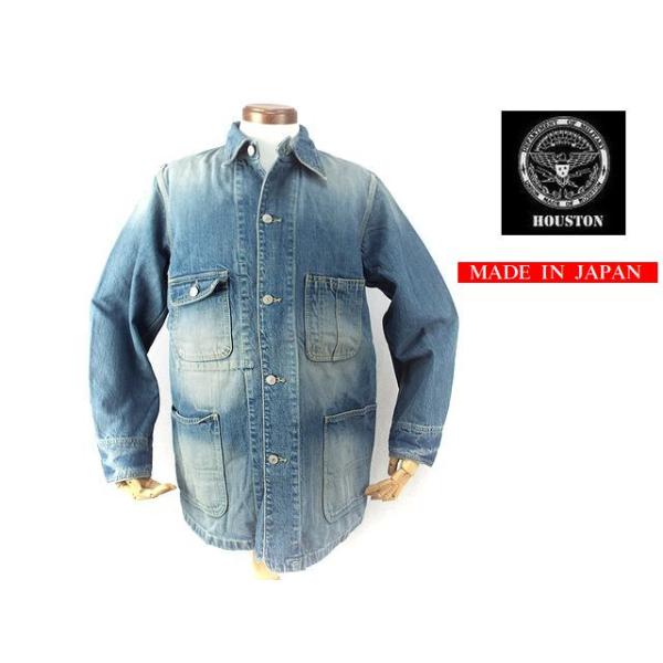 HOUSTON ヒューストン ウォバッシュ カバーオール HOUSTON / ヒューストン 51430 INDIGO WABASH COVERALL