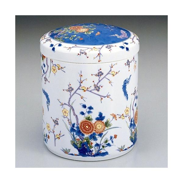 骨壺7寸 柿右衛門風骨壺 ネジ蓋 モダン仏具 自宅墓 手元供養 おしゃれ