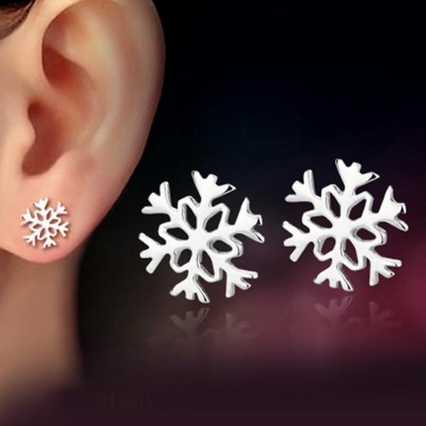 ピアス レディース キラキラ カワイイ 雪の花ピアス アクセサリー 送料無料 レディース ジュエリー ポイント消化 爆買
