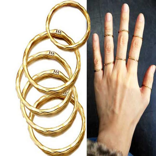 指輪 関節リング レディース アクセサリー シンプル ミディリング ファランジリング ネイルリング