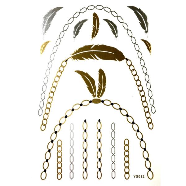 ポイント10倍 YS-12今話題のフラッシュタトゥーアソート キラキラ FLASH TATTOOS タトゥーシールサイズ14.5cm×19.5cm