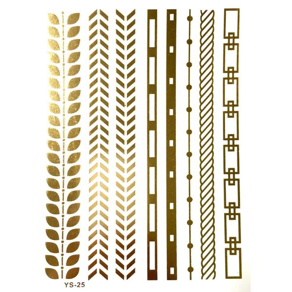 ポイント10倍 YS-25今話題のフラッシュタトゥーアソート キラキラ FLASH TATTOOS タトゥーシールサイズ14.5cm×19.5cm