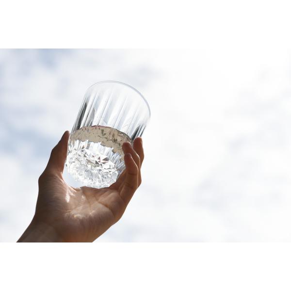 [Release date: February 28, 2020]見た目ではゴムでできているとは思えない、まるでガラスのようなシリコーンゴム製のグラス。 切子ガラスのようなラグジュアリーなデザインと、シリコーンゴムの特性を活かし、使用シーン...