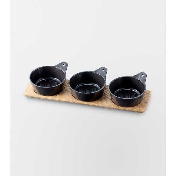 『VERMICULAR』　ミニスキレット　新品未使用　土台セット 数量限定】バーミキュラ (Vermicular) ミニスキレット 3ピースセット