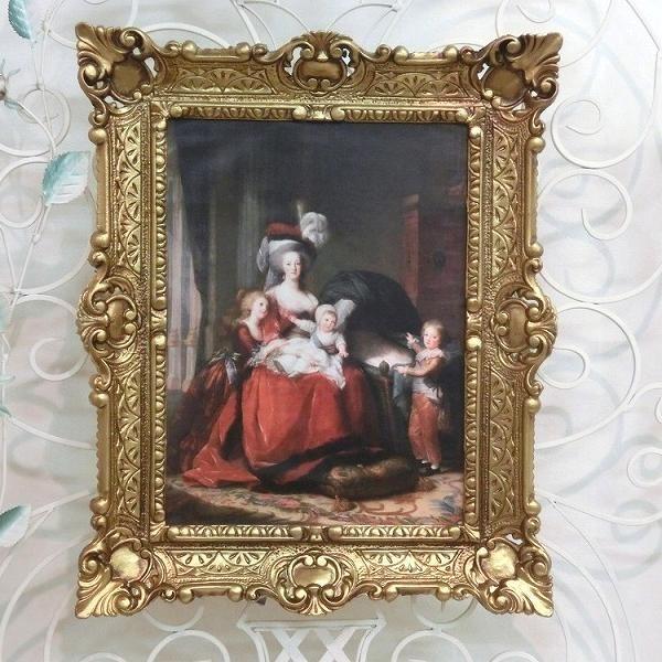 マリーアントワネット肖像画 イタリアロココフレーム ホワイト ゴールド キャンバス印刷複製画 アクリル付 56 46 F1 Ma Ita F1 エフユーコレクション 通販 Yahoo ショッピング