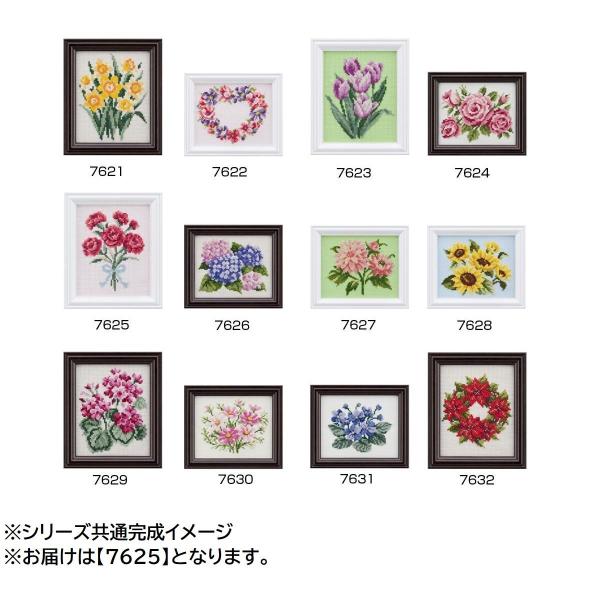刺繍キット クロスステッチ 四季折々の花だより 7625 : 通販奉行