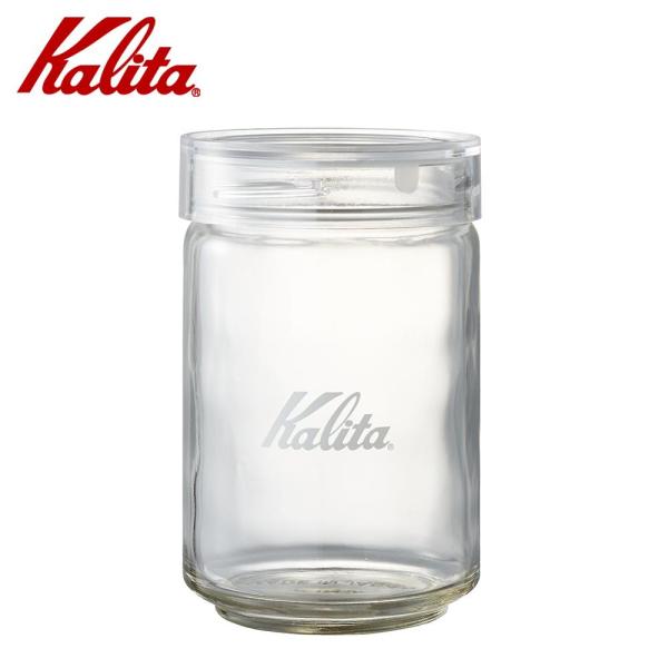 他サイト： キャニスター 保存容器 ガラス メジャーカップ付 珈琲豆 粉 Kalita カリタ コーヒーストレージ All Clear Bottle 300の商品画像