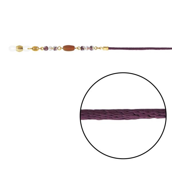 ビーズをあしらったエレガントなデザインのメガネチェーンです。