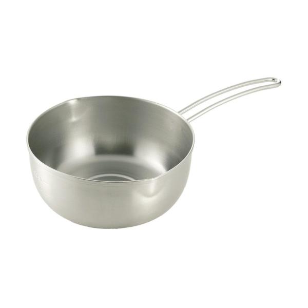 フライパン ステンレス 片手 ワイヤーハンドル 壁掛け キッチン用品 調理器具 料理 PARTRE パルトール オールステンレス製 雪平鍋 18cm