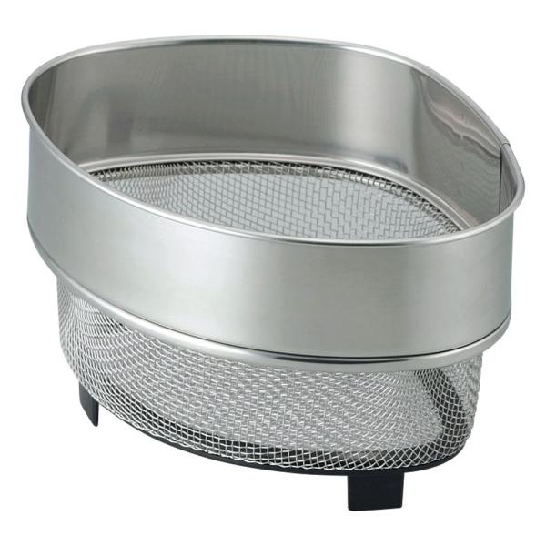 料理中に出る生ごみなどをサッと片づけられる、便利な三角コーナーです。