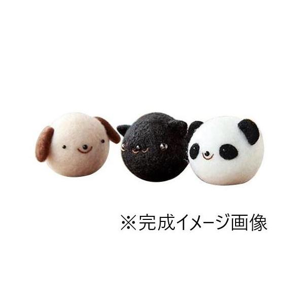 アクリルファイバーならではの独特のふくらみ感♪アクリルファイバー「アクレーヌ」で作れる、ぷにゅぷにゅのマスコットキットです。