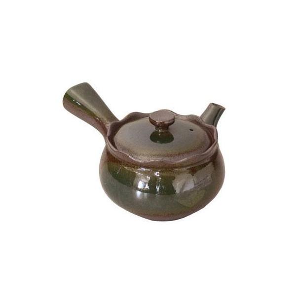 ティーポット 和食器 陶器 茶こし キッチン用品 家庭 来客用 茶器 お茶 紅茶 1〜2人用 スズ木 萬古焼 急須 1.5号 花かんむり織部