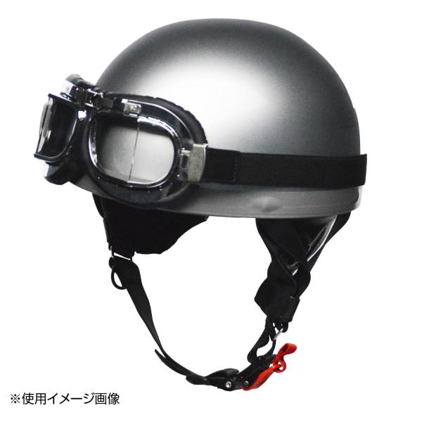 バイク ヘルメット 半ヘル ゴーグル付き ヘルメット ビンテージ ゴーグル付き ブラック 新品 半キャップ