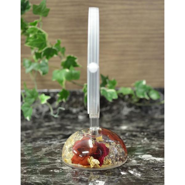 素敵な水中花の両面スタンドミラーです。