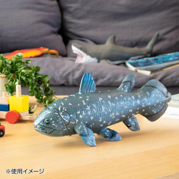 ハンドメイド　61cmシーラカンス　茶色　フィギュア　レプリカ　化石魚　置物 ○ハンドメイド 61cmシーラカンス 茶色 フィギュア レプリカ 魚