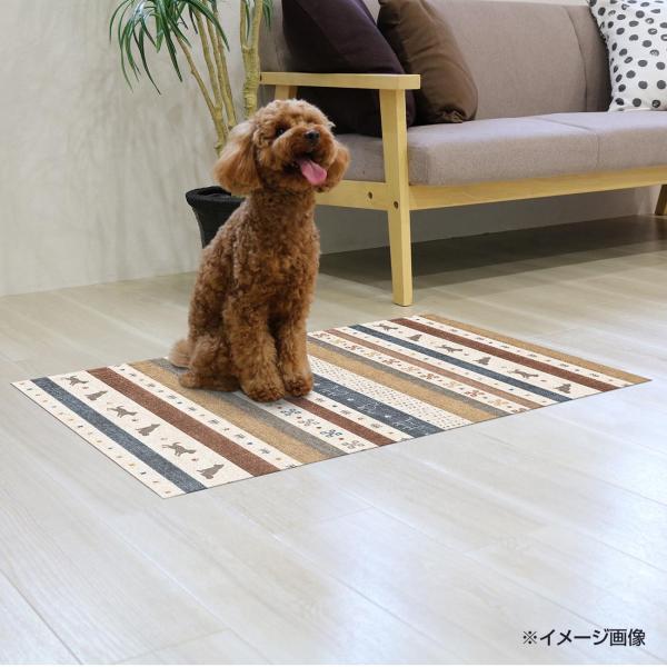 他サイト： ペットマット 滑り止め 消臭 安心 安全 お手入れ簡単 犬 猫 水洗い おしゃれ かわいい ペット用 防滑・防臭・防水マット ギャベ ブルーの商品画像
