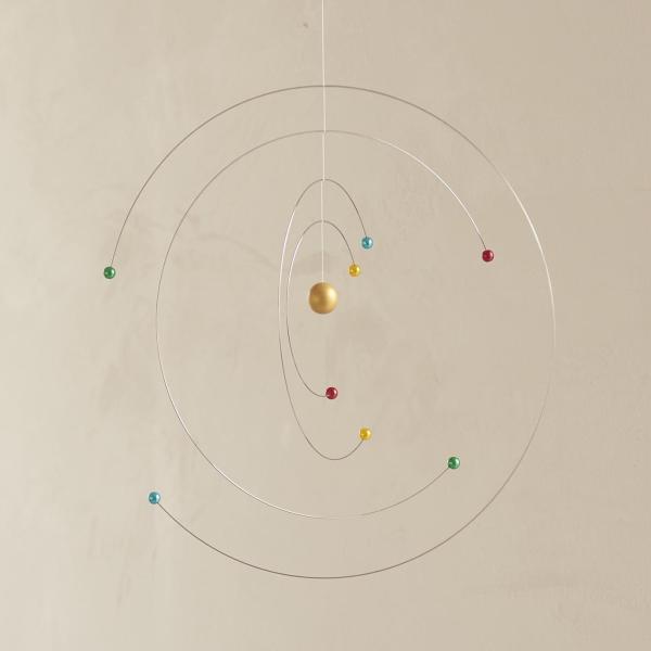 他サイト： オブジェ 太陽系 天体観測 宇宙 天井 吊り下げ 回転 化学 サイエンス インテリア おしゃれ かわいい 新生活 贈り物 茶谷産業 モビール コスモスの商品画像