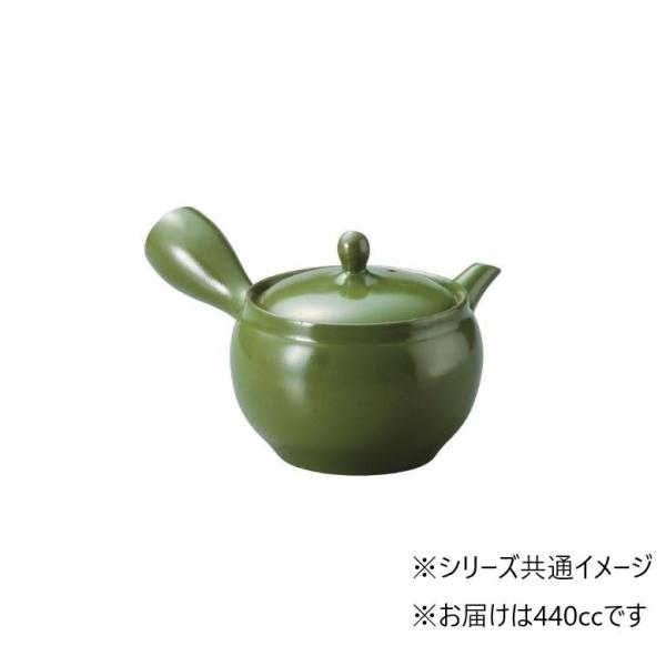 緑泥丸無地かご網急須 440cc Y-913