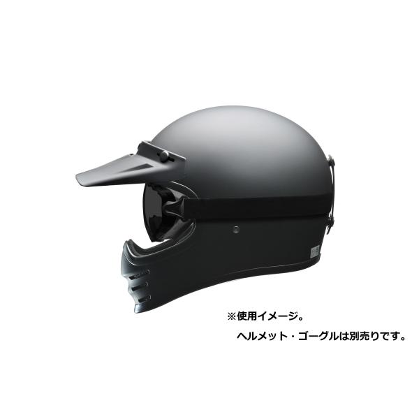 ヘルメット バイザー バイク用 日よけ アクセサリー パーツ バイクグッズ 簡単装着 リード工業 RUDE用ダックビルバイザー マットブラック